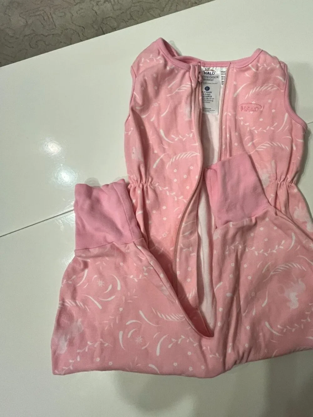 HALO SleepSack toddler wearable blanket in pink Size 2T